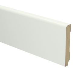 16003 MDF Koloniale plint 90x15 wit voorgelakt RAL 9010